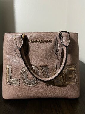 Michael Kors Rose Gold Pre Loved Women’s Tote No Shoulder Strap
